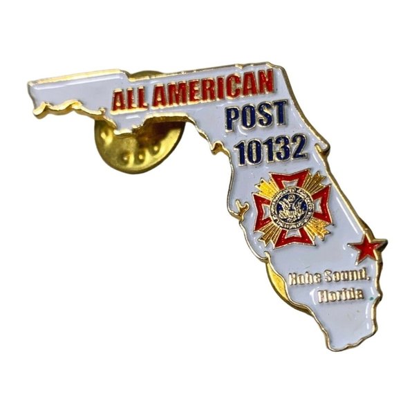 Other - VFW All American Post 10132 Hat Lapel Pin Kobe Sound Florida Veterans